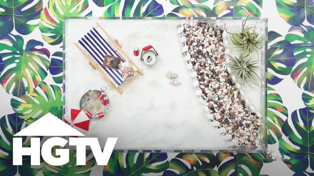 Make A Beachy Zen Garden For Your Desk Hgtv Youtube