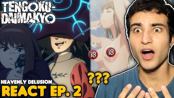 ANIME DO ANO CHEGOU!! React Tengoku Daimakyou EP. 1 (Heavenly Delusion) 