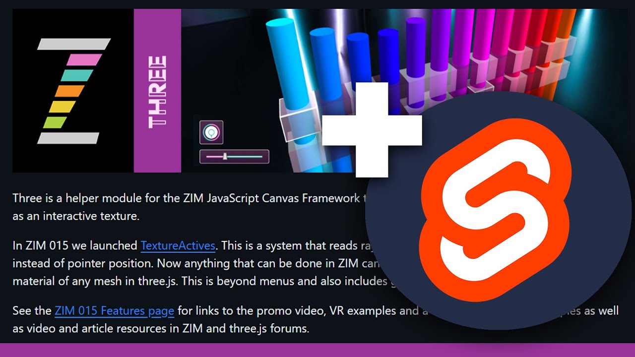 ZIM Explore! 87. NPM - 3D, Physics and more in Svelte... #JavaScript # ...