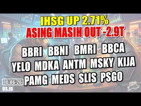 1006 IHSG HARI INI UPDATE SAHAM BBRI BBNI BMRI BBCA YELO MDKA ANTM MSKY KIJA PAMG MEDS SLIS PSGO