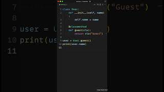 @classmethod - Factory Methods & Alternative Constructors #python