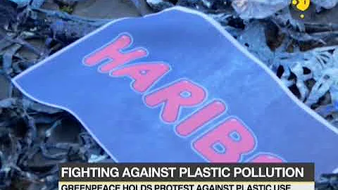 Greenpeace holds protest against plastic use