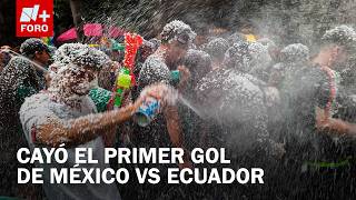 Chilling reactions: The first goal of Mexico vs. Ecuador that drives everyone wild