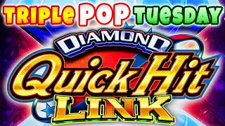 NEW Diamond Quick Hit Link slot! First Attempt, Two Wheel Bonuses at Red Rock Casino!