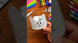 Paper sheet colour box cartoon design easy craft ideas for kids #shortvideo #ytshorts #viralshort