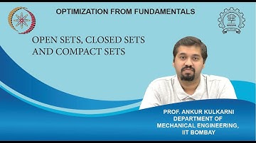 Lecture 2B : Open sets, closed sets and compact sets