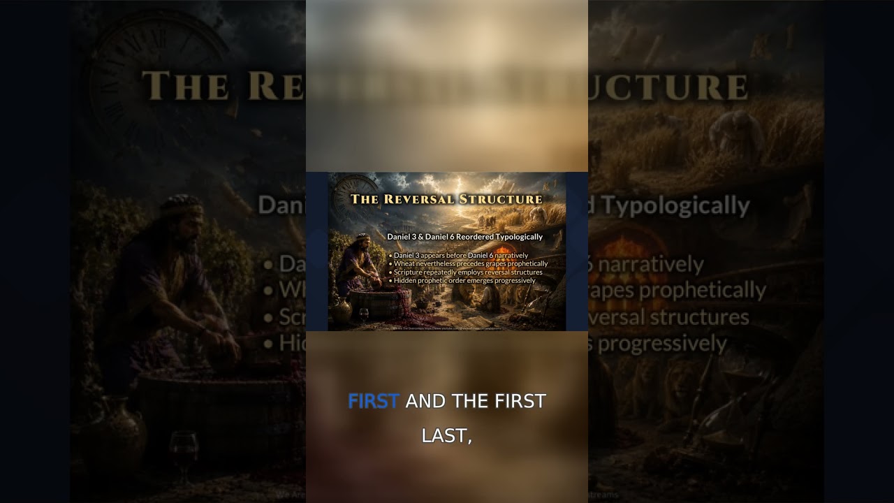 Typological inversion: narrative order vs fulfillment