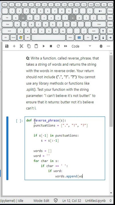 Reverse Words in a Sentence with Python – No Libraries Needed! #asmr # ...