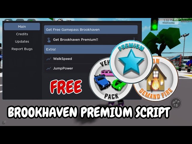 NEW* Brookhaven Fe Free Premium Unlock All Gamepass OP Script
