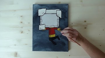 Acrylic Painting | Easy Technique | Beginner | Oxygen Not Included