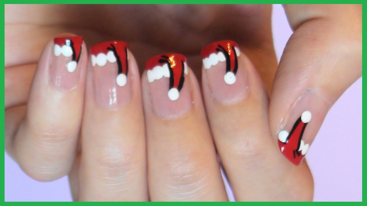 8. "Santa Hat Nail Art Ideas for the Perfect Holiday Manicure" - wide 9