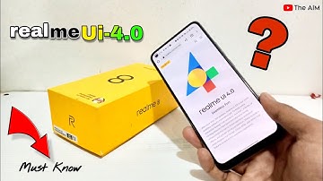 Realme 8 android 13 update| realme ui 4.0 | Realme 8 | #newupdate