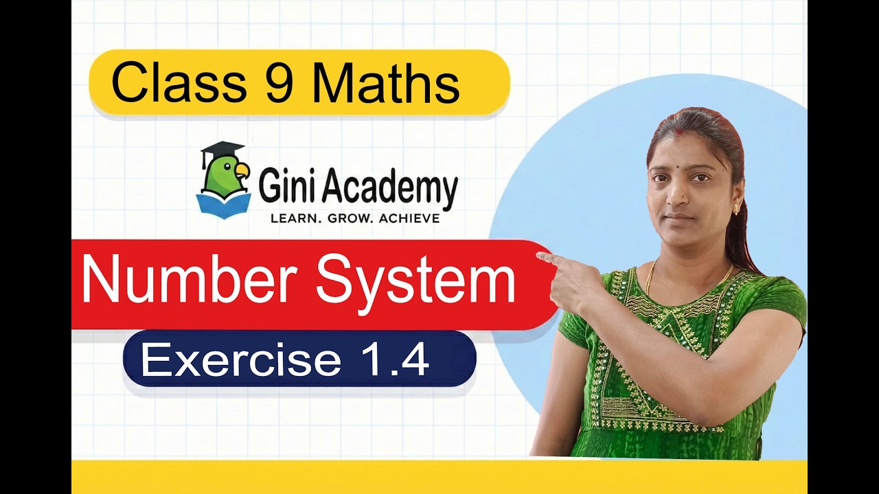 Class 9 Maths Exercise1.4 Full Solutions  Number System |Rational & Irrational | NCERT |Gini Academy