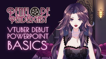 Vtuber Debut PowerPoint Template Basics