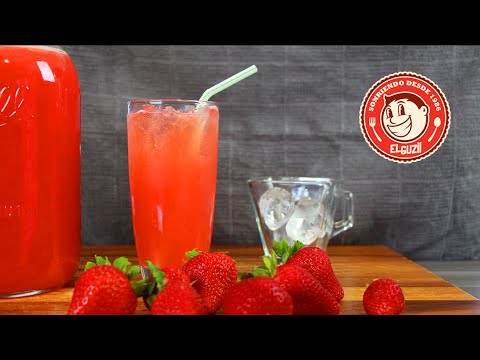 Video: Limonada Refrescante Con Fresas Y Albahaca