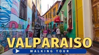 Valparaiso, Chile | Walking Tour | 4K with Captions