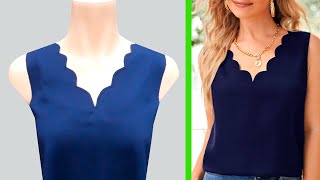Wow this v neck is so beautiful and easy! you will sew it even as a beginner