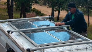 how to install a solar power system on a camper van