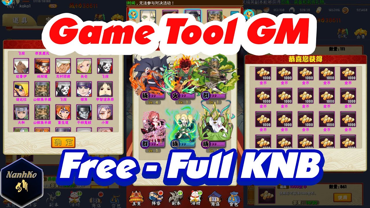 Hỏa Chí Naruto - H5 - lậu Tool GM - Game Tool GM - Game Naruto Cực Hay ...