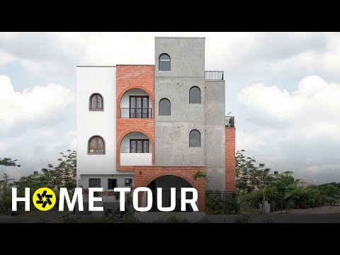 Video: Square interior arches in the interior of the house