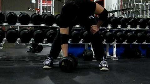 Adam Rose does Concentration Curls with 40lbs DB