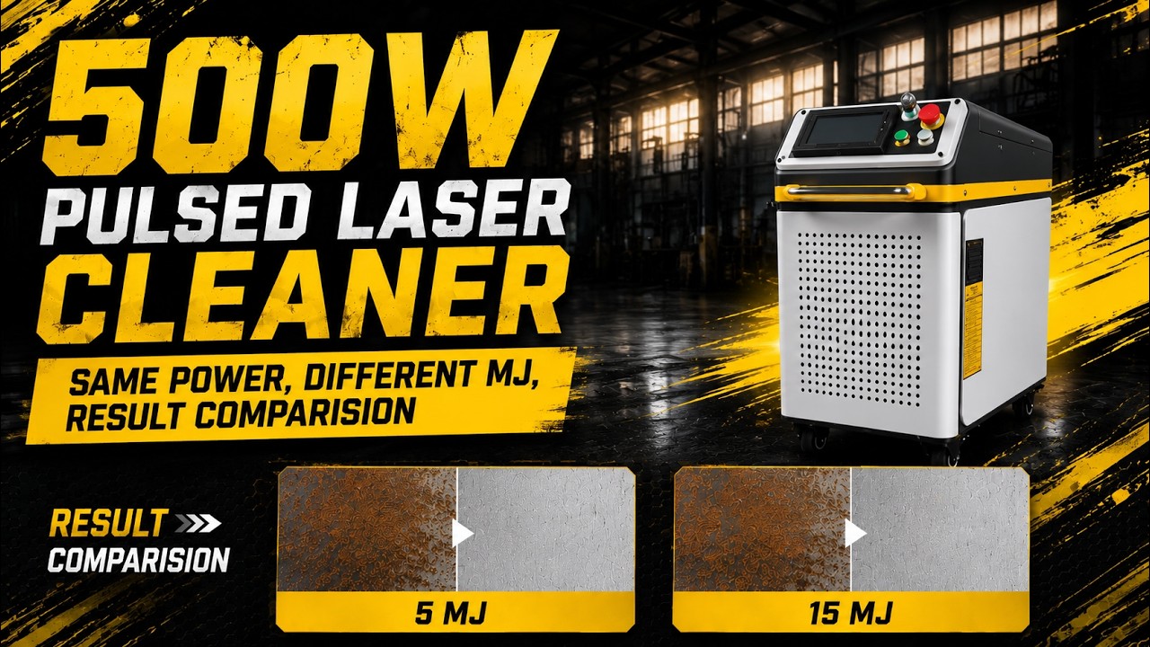 500W 5mJ vs 15mJ Real Test | Pulsed Laser Cleaner Comparison - YouTube