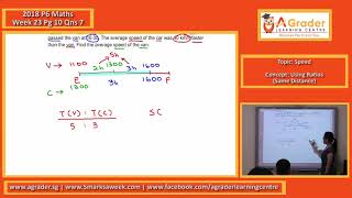 2018 - P6 Maths - Week 23 - Speed (Using Ratios (Same Distance))