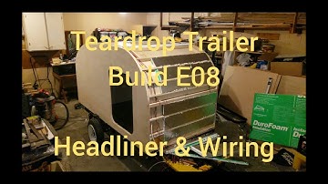 Teardrop Trailer Build E08 - Headliner & Wiring