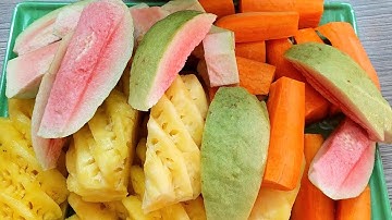 #66 Nước ép Dứa - Ổi - Cà rốt mát lạnh mùa hè || Tri Kieu My family