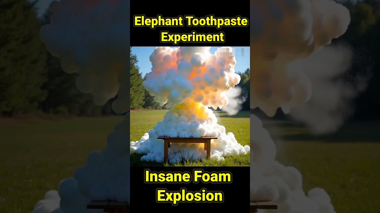 Elephant Toothpaste Experiment 🔥 | Insane Foam Explosion! 😱🚀 #shorts ...