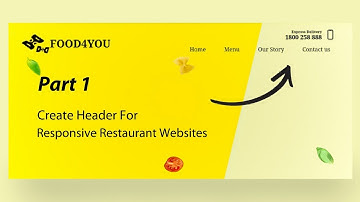 Part 1 | Create Header For The Restaurant Website | HTML CSS JavaScript #viral #viralvideo  #video