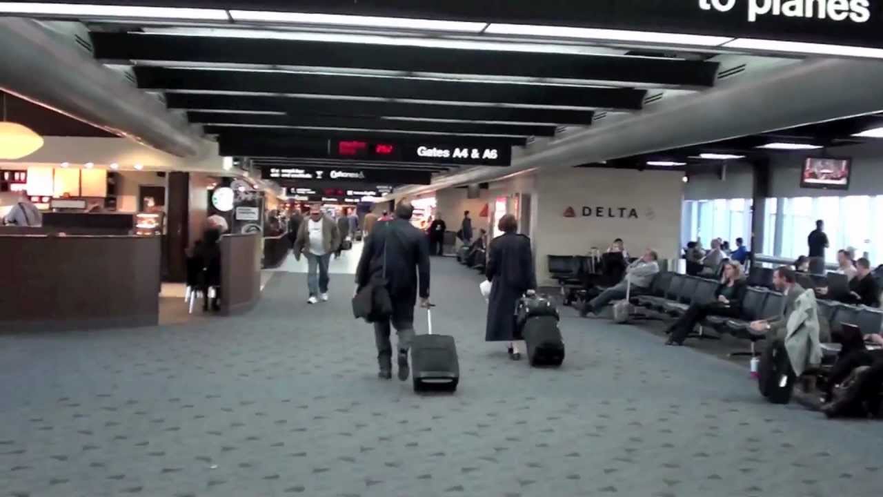 A Concourse @ Lambert St. Louis Airport STL with Jetway - YouTube