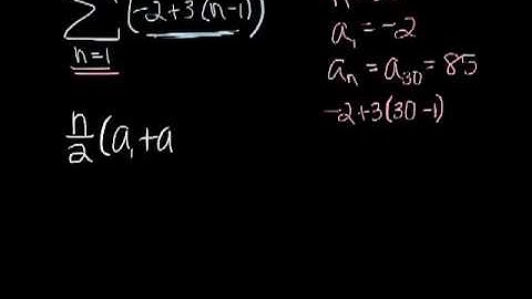 Finite Arithmetic Series
