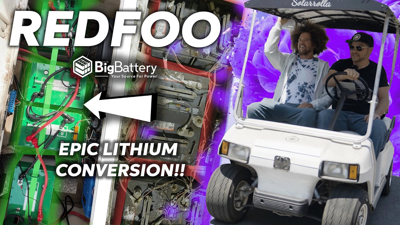 REDFOO's 48V EAGLE 2 Golf Cart Conversion | Party Rockin' with @solarrolla