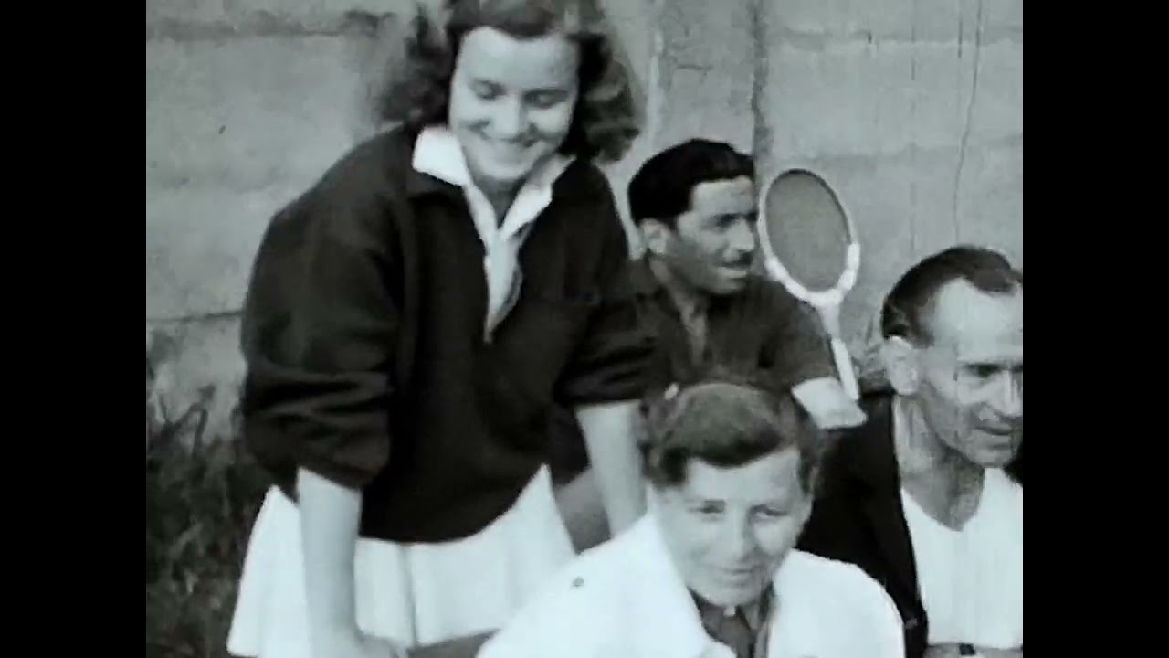 Teniszezés Szombathelyen az ötvenes években.