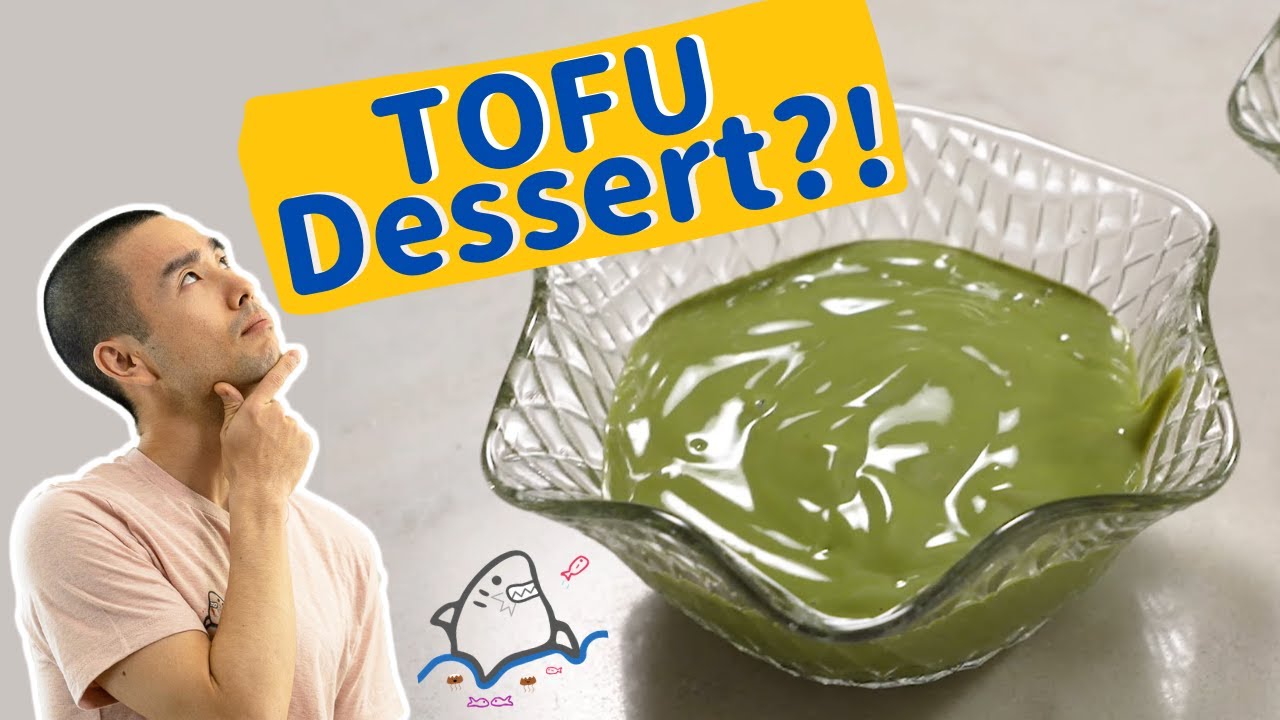 Japanese dessert | Matcha pudding with tofu (SIMPLE) | all day i eat like a shark