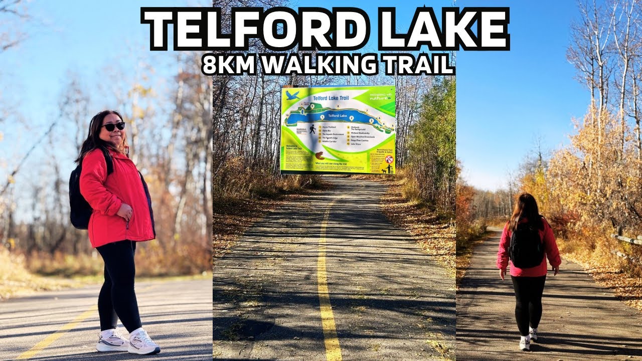 Прогулка по 8-километровой тропе вокруг озера Телфорд 🌿 | Leduc Alberta