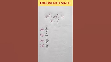 Exponents math #mathsaminute #maths #shorts