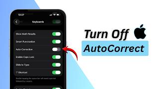 How To Turn Off Autocorrect On iPhone iOS 26 (2026) | Disable Auto Correction Easily
