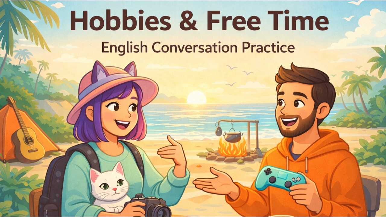 Talk About Your Hobbies in English | Free Time Conversation for Beginners | Happy English Podcast