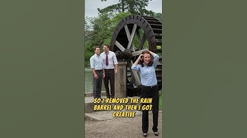HOA Hated My Rain Barrel—So I Built a Working Water Wheel That Powers My Whole Yard!