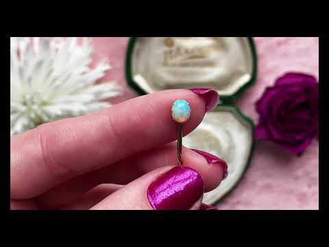 Victorian Gold Petite Opal Stickpin, (0.34ct) 7753