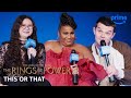 This or That with the Cast | The Lord of the Rings: The Rings of Power | Prime Video