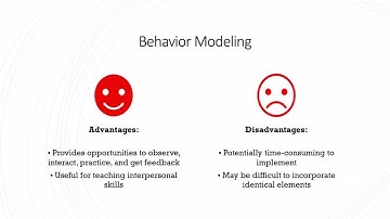 Training & Development - Lecture 6 - Hands-On Methods Part 2 - Behavioral Modeling
