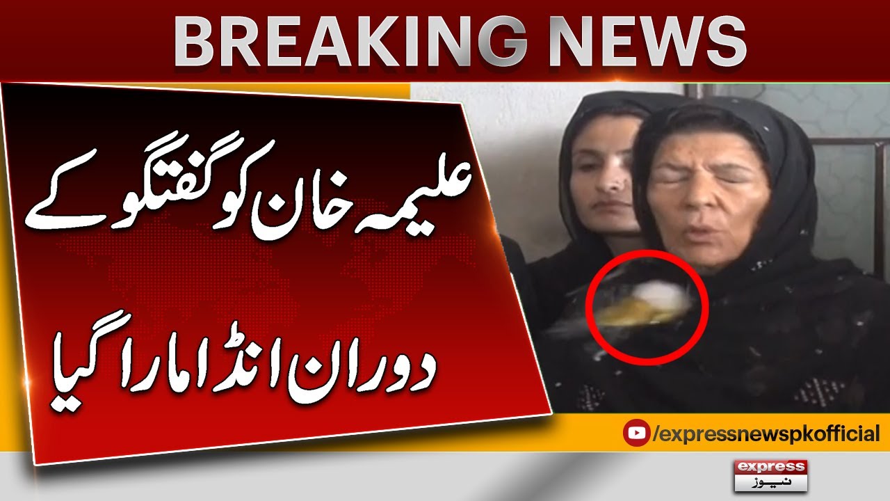 Shocking! Aleema Khan Hit by Egg During Speech | Breaking News