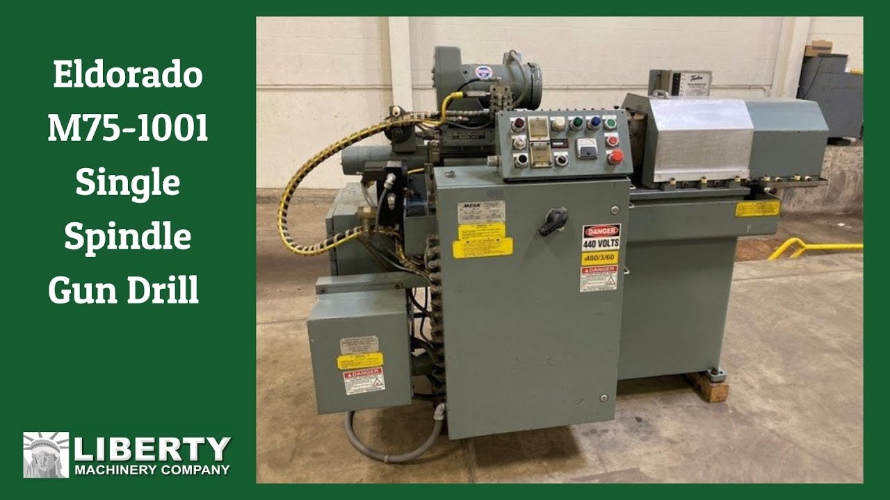 Eldorado M751001 Single Spindle Gun Drill W/Mega F18 HiPress