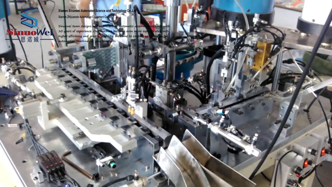 sugar cube relay switch automatic assembly machine - YouTube