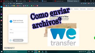 Como enviar archivos por Wetransfer