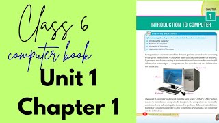 Class 6 computer book unit 1 chapter 1 || Exercise|| English Medium|| chapter 1// class 6