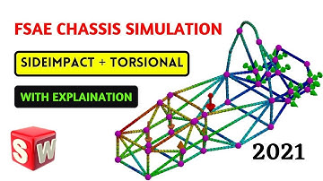FSAE Chassis Torsional Analysis and Side Impact Analysis in SolidWorks | SolidWorks Tutorial 🔥2021🔥